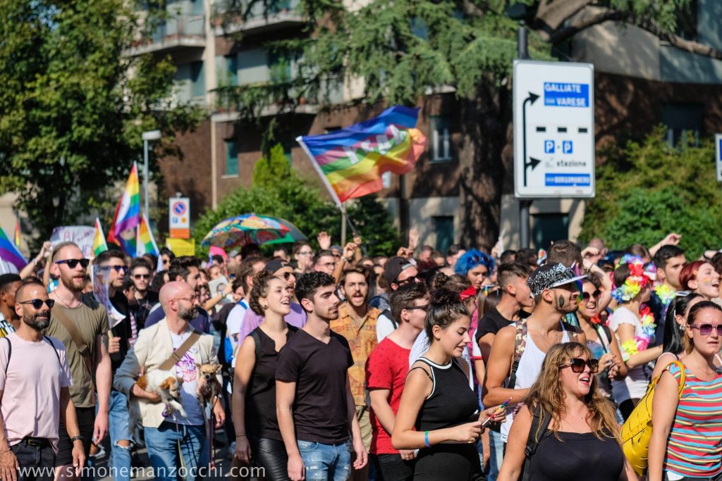 manifestanti al Novara Pride