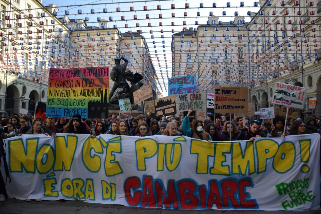 Manifestazione di Fridays for Future a Torino